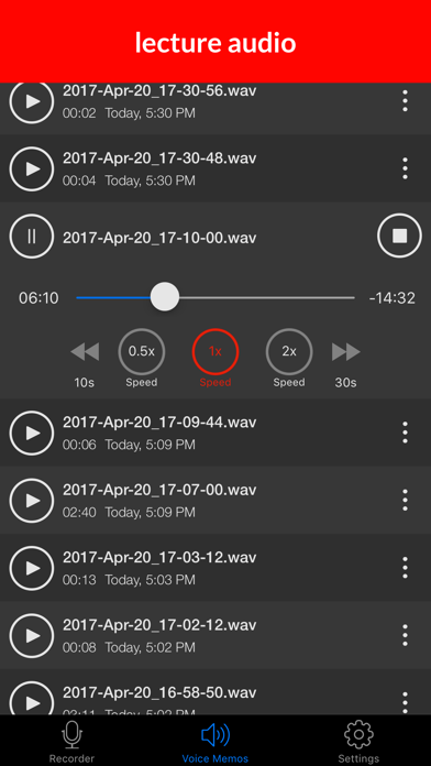 Screenshot #2 pour Voice Recorder & Audio Memos