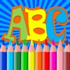 Icon ABC Alphabets Coloring BookPages Free Kids Toddler