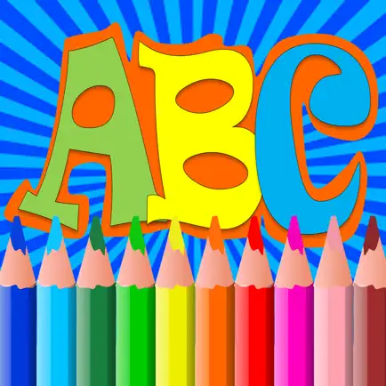 ABC алфавитов Книжка-раскраска Страницы Free Kids Читы