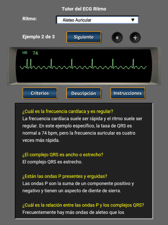 Screenshot #6 pour Tutor del ECG Ritmo