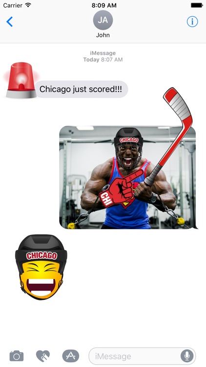 Chicago Hockey Stickers & Emojis