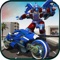This is a new revolution in motorcycle games, the futuristic motorbike transformable into bike robot simulator with the shooting power to demolish opponent’s futuristic robot enemies