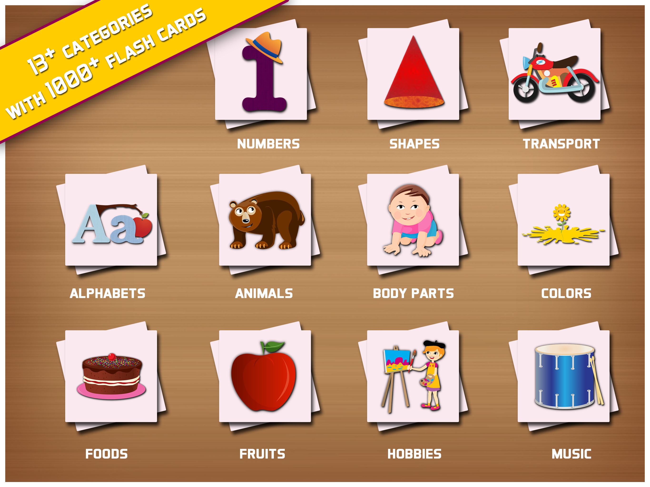 Baby Learning Flashcards - Kids Learning Words