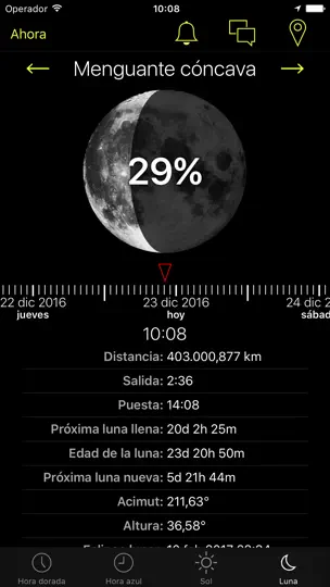 Captura de pantalla de Salida Del Sol Puesta Del Sol en iPhone 4