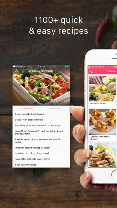 Screenshot #1 pour Italian Recipes: Healthy recipes, cooking videos