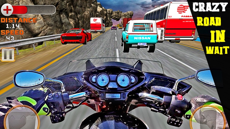VR Crazy Bike Race: Traffic Racing Free