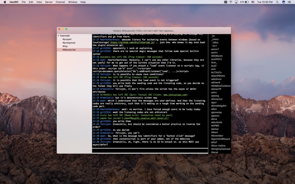 #2. HexIRC (macOS) 由: 君 许
