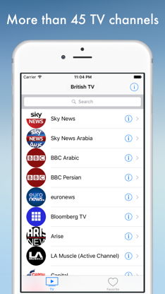 British TV - television of Great Britain online screenshot 1