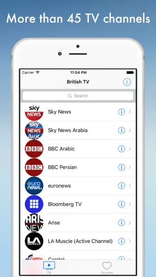 Captura de pantalla de British TV - Television Of Great Britain Online en iPhone 1