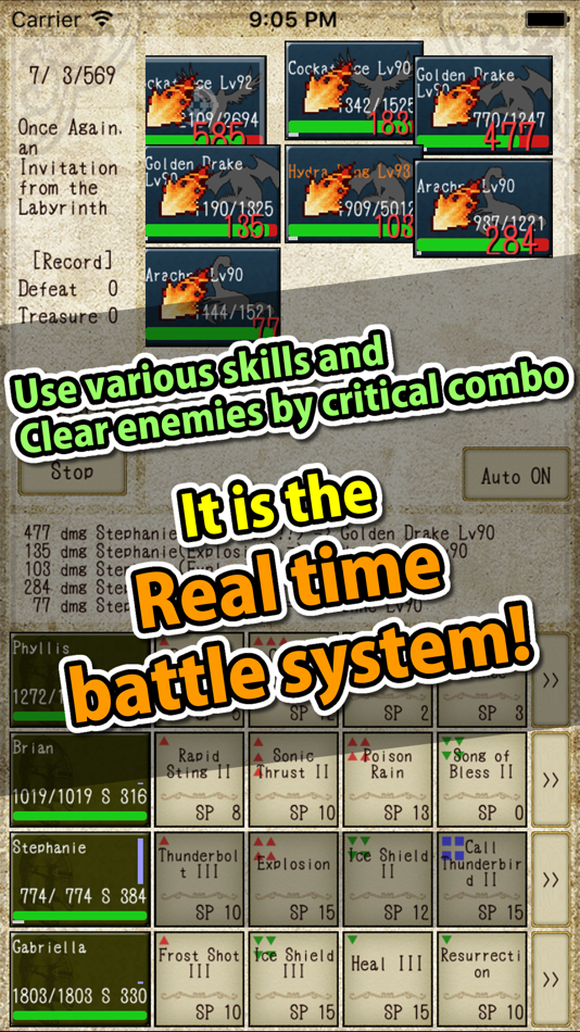 #2. Knight & Dragon - Hack and Slash Offline RPG (iOS) โดย: Chiori Nakagawa