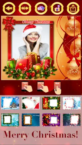 Game screenshot Merry Christmas photo frames - create cards apk