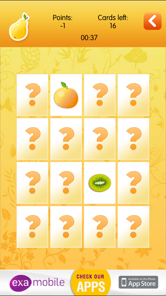 #4. Memory Fruits - Freemium Match Game (iOS) 由: ExaMobile S.A.