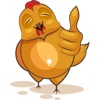 Emoji Cartoon Hen Stickers