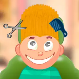Child game / blonde hair cut app icon