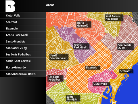 Barcelona Official Guide iPad. The city of Gaudí screenshot 2