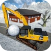 Heavy Excavator Machinery: Snow Plowing Simulator