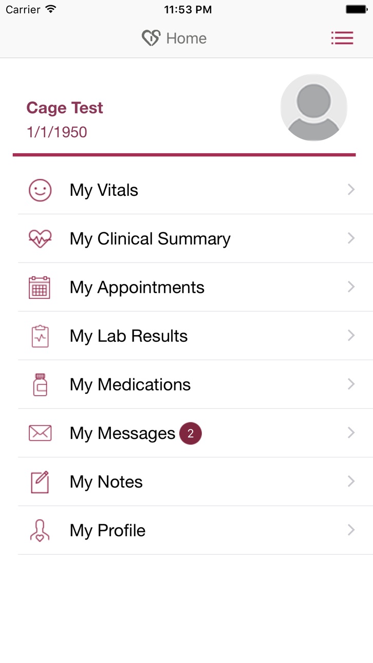 iPhone screenshot