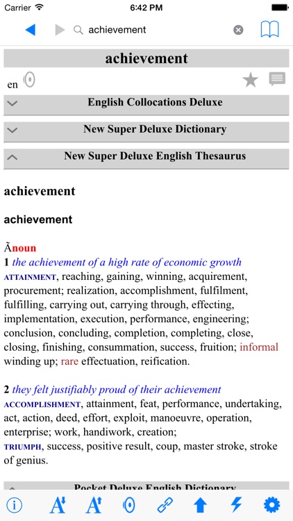 New Deluxe Dictionary Thesaurus Collocations screenshot-4