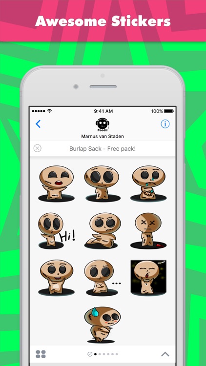 Burlap Sack - Free pack! stickers by Poedil