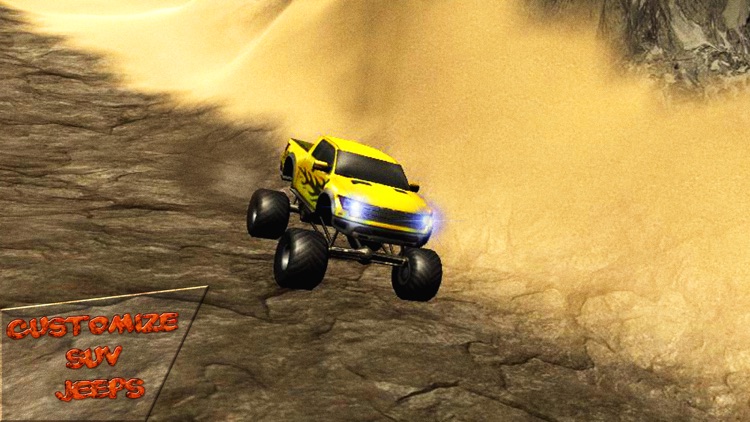 Off road 4x4 jeep: Mountain hill drive