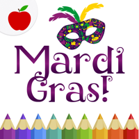 Coloring Book for Adults Mardi Gras Fat Tuesday