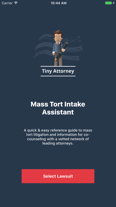 Tiny Attorney - Mass Tort Intake Assistant screenshot