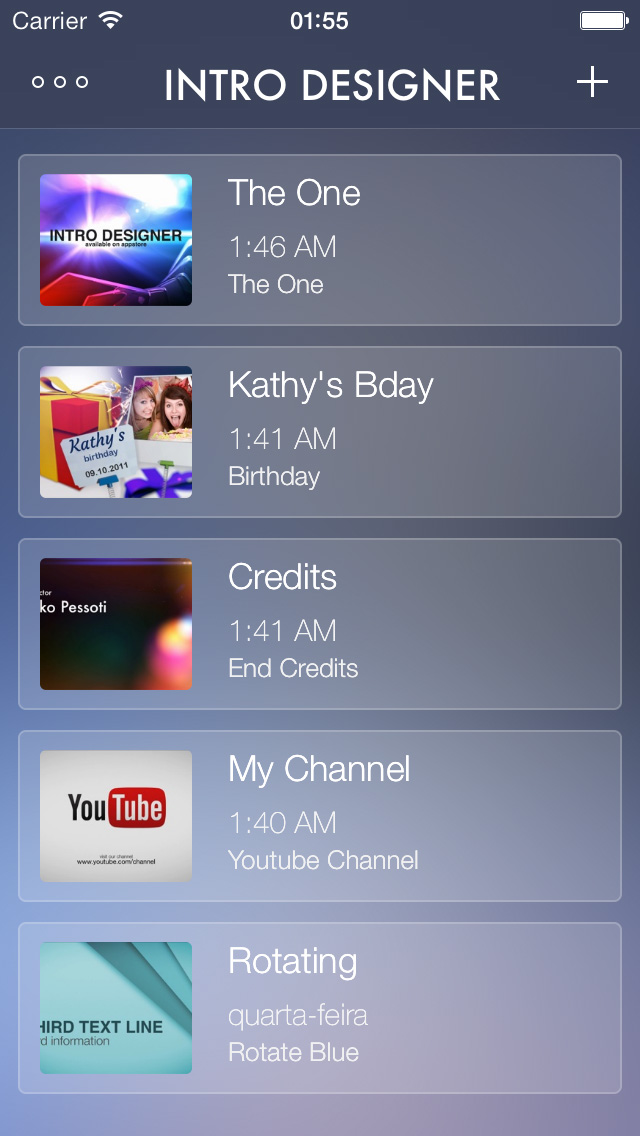 Intro Designer for iMovie and Youtube