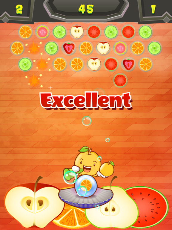 Bubble Shooter Candy Fruit Pop iPad screenshot