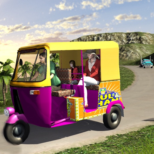 Тук-тук Offroad рикша Drive-Хилл моделирование