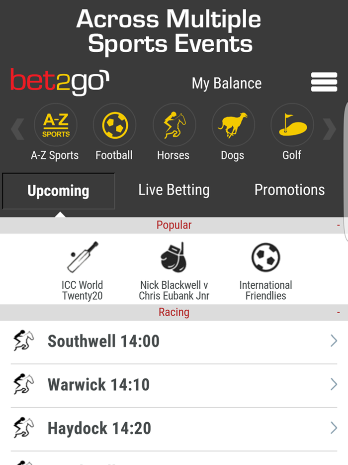 Odds2Go compare odds football racing  all sports