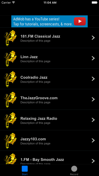Screenshot #2 pour Radio Jazz Stations
