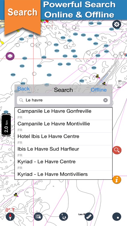 Le Havre Dunkerque offline nautical boating charts