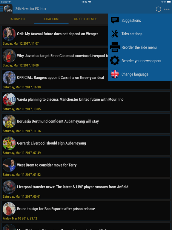 24h News for FC Inter iPad screenshot 4 - News app
