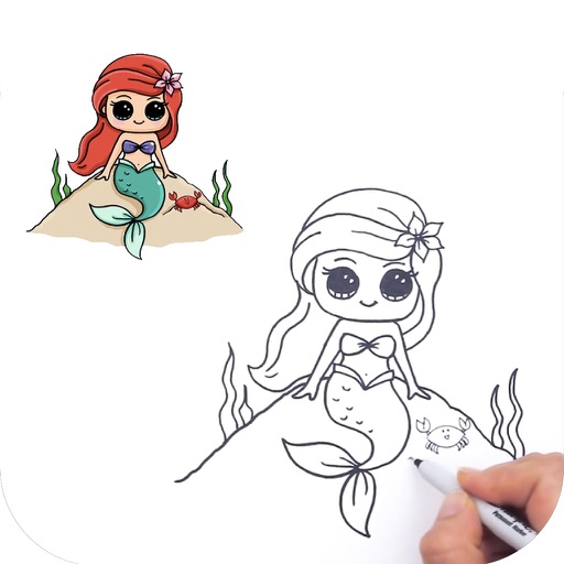 Learn How to Draw Cute Princess Characters Pro icon