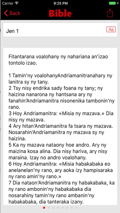 Screenshot #1 pour Baiboly Malagasy