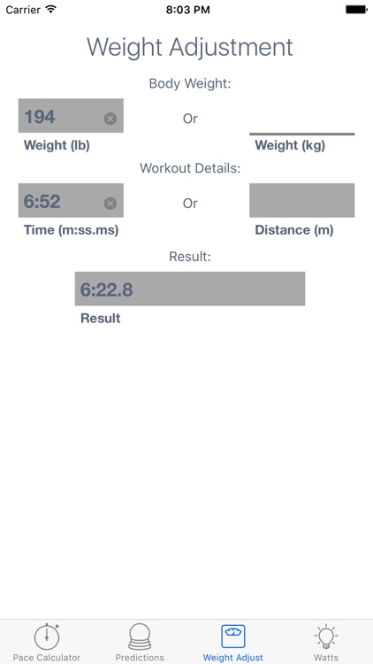 ErgCalc - Split Calculator