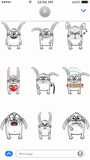 Rabbit Emoji Stickers(圖2)-速報App
