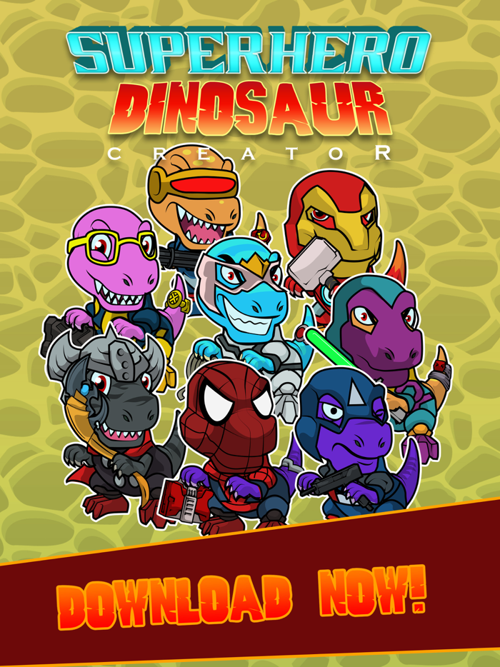 Amazing Comic SuperHero Dino T-Rex Creator