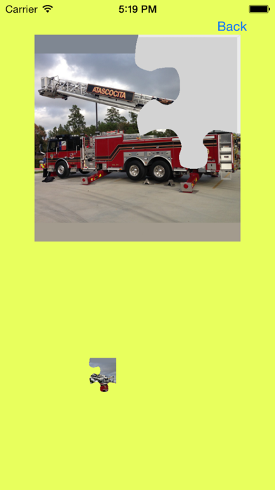 Screenshot #1 pour Fire Truck Photo Jigsaw Puzzle