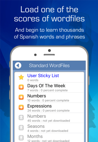 Learn Spanish Audio FlashCards screenshot 2