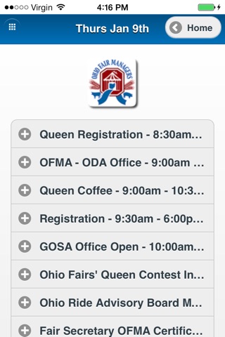 OFMA Convention Schedule 17 screenshot 3