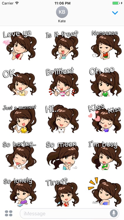 Paige The Lively Girl English Stickers