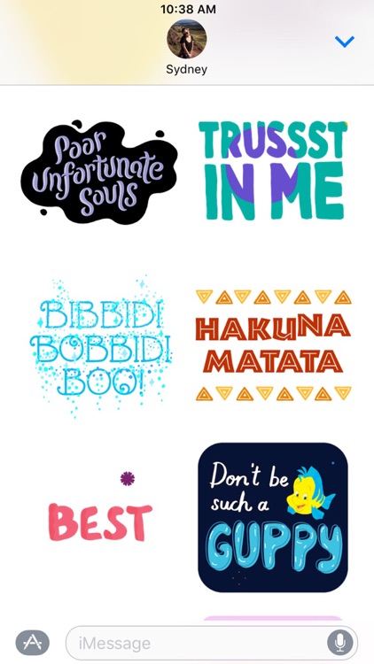 Disney Stickers: Quotes