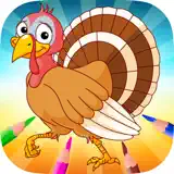 Turkey & Chicken Evolution - Coloring book for me - Icona app