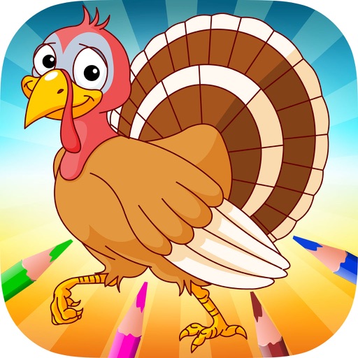Turkey & Chicken - Livre à colorier pour moi