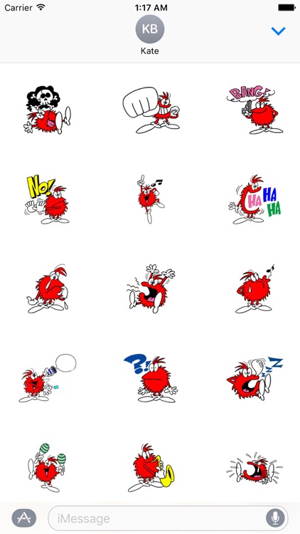 Red Bossa Stickers by Nguyen Hao