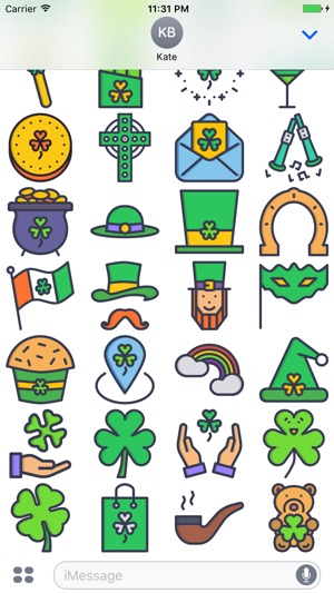 St Paddys Stickers - Irish Holiday Emoji(圖3)-速報App