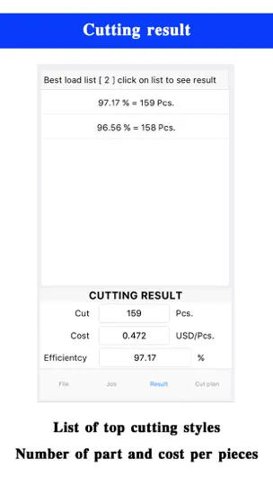Nesting Optimizer iPhone Ekran Görüntüsü 3