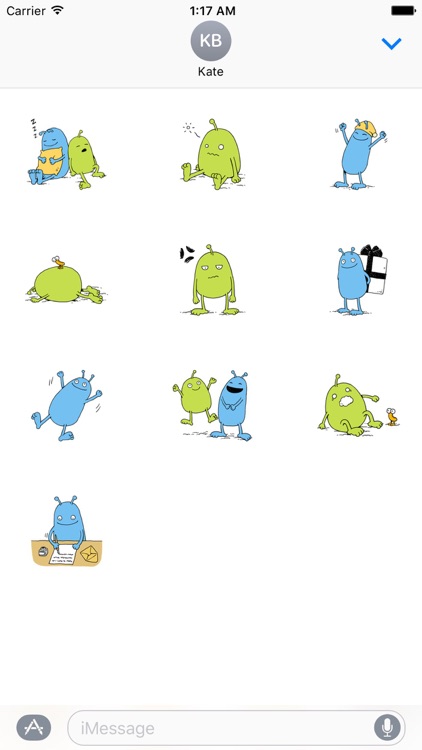 Funny Aliens Stickers