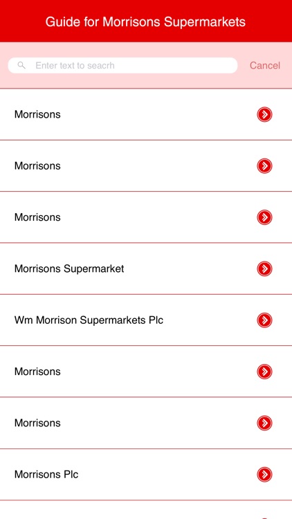 Guide for Morrisons Supermarkets